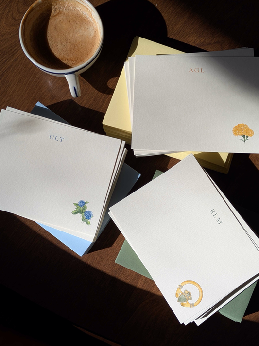 Custom | Monogram Personalized Notecards with Envelopes