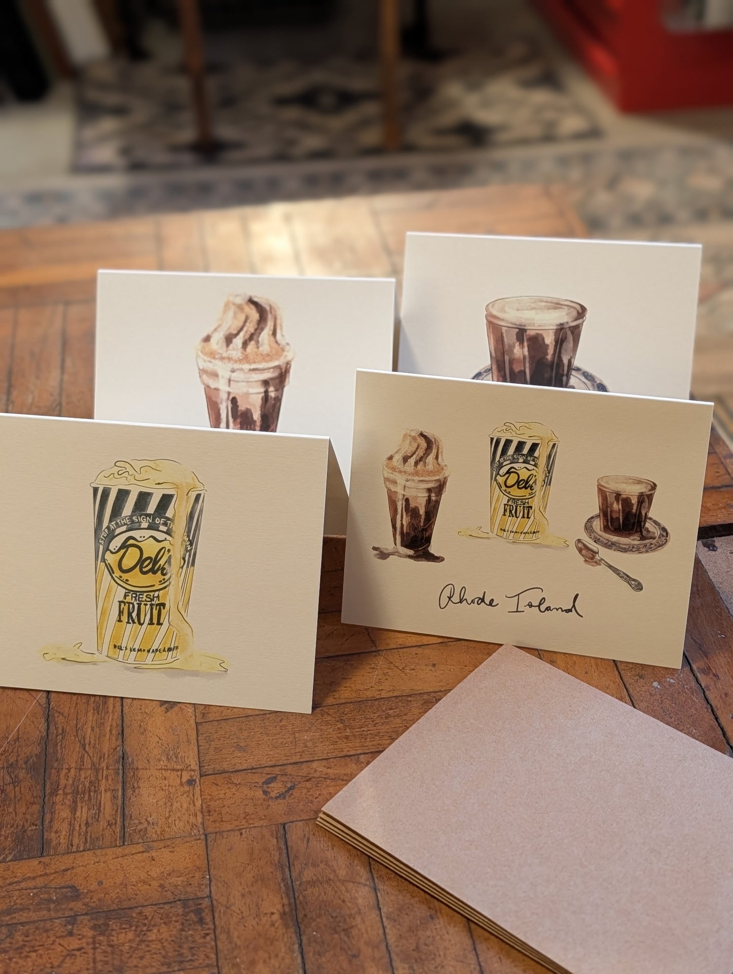 Rhody Series | Everyday Illustrated Notecards, Set of 4 with Envelopes